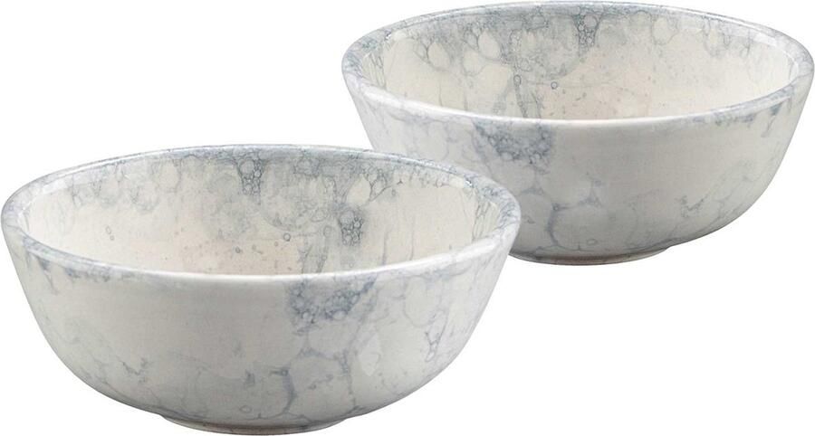 Bowls and Dishes Espuma Aardewerk Schaaltje Kommetje Tapasschaaltje Klein Schaaltje Servies Schaaltje Woonaccessoire 15 cm Grijs set 2 pcs