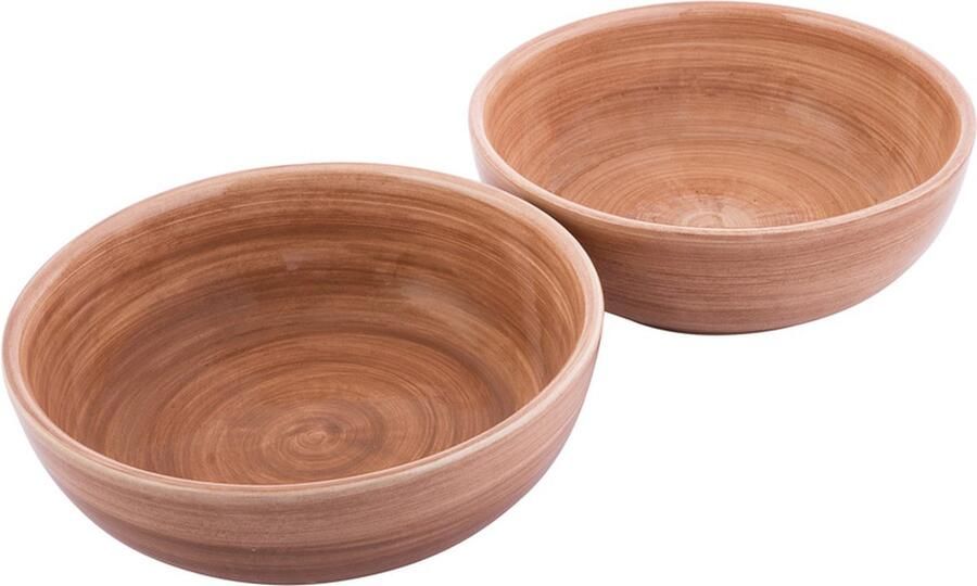 Bowls and Dishes Mano Aardewerk Schaaltje Kommetje Tapasschaaltje Klein Schaaltje Servies Schaaltje Woonaccessoire 15 cm terra set 2 pcs