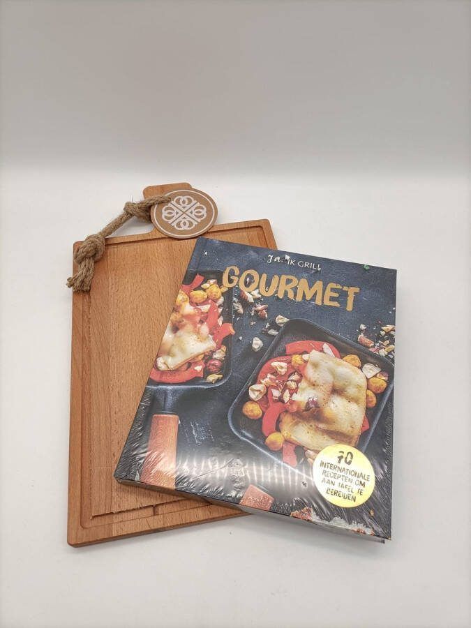 Bowls and Dishes Bowls & Dishes set Puur Hout serveerplank Tapasplank Kaasplank Hapjesplank Serveerplank 40cm + Ja ik grill Gourmet