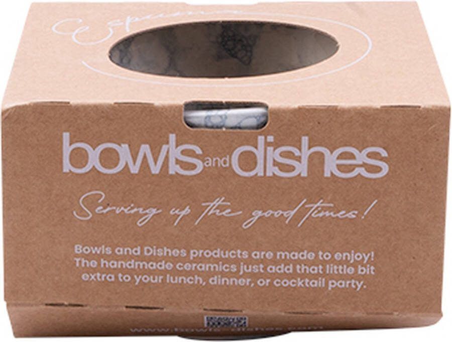 Bowls and Dishes Espuma Aardewerk Schaaltje Kommetje Tapasschaaltje Klein Schaaltje Servies Schaaltje Woonaccessoire 2 Stuks Ø 11 cm Blauw set 2 pcs