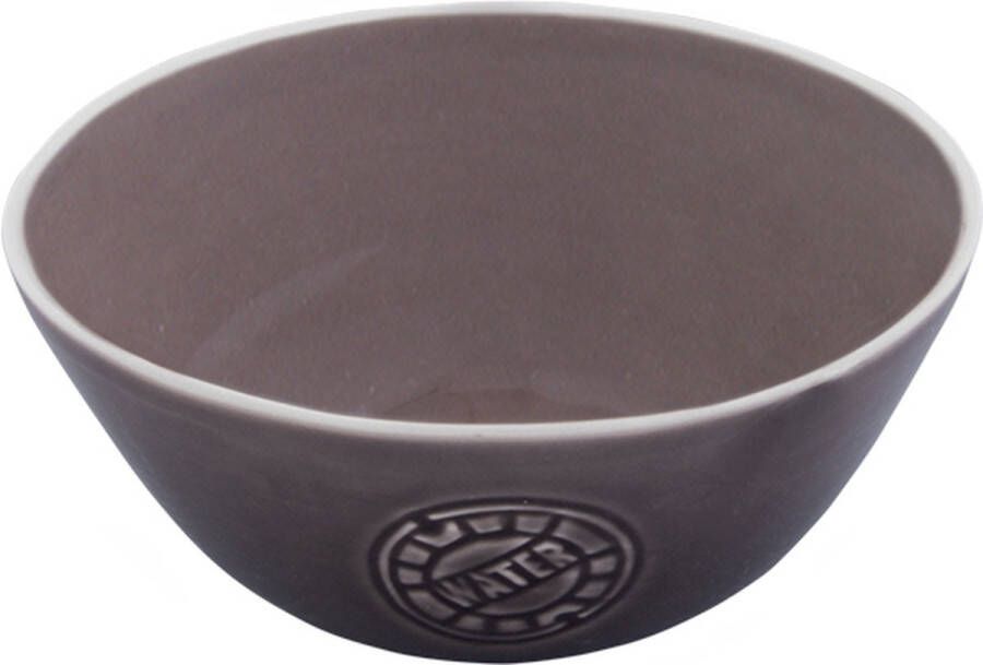 Bowls and Dishes WateR Aardewerk Schaaltje Kommetje Tapasschaaltje Klein Schaaltje Servies Schaaltje Woonaccessoire 2 Stuks 15 centimeter Ø Taupe