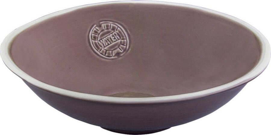 Bowls and Dishes WateR Slakom | Saladekom | Saladeschaal | Aardewerk Schaal 29 centimeter Ø Taupe