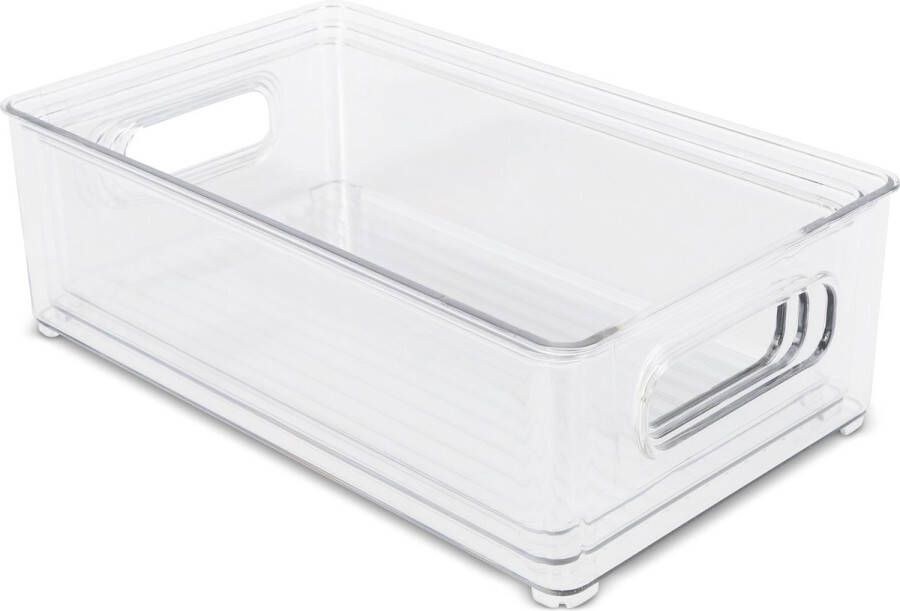 Box me 3 stuks Koelkast organizer Gootsteenkast Keukenkast Plastic bakjes