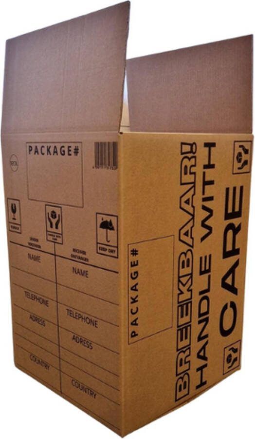 Boxboss Verhuisdozen 5 x 120 liter transportdoos groot sterk stevig duurzaam zeevracht