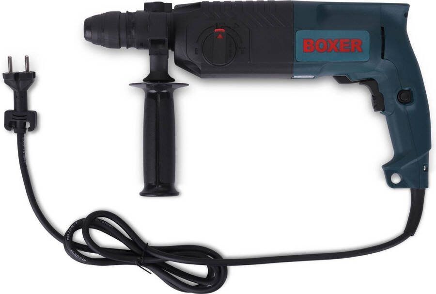 Boxer Tools Boxer Boorhamer 620W SDS+ Softgrip Incl. 3 SDS Boren 2 SDS Beitels En Een Extra Boorkop