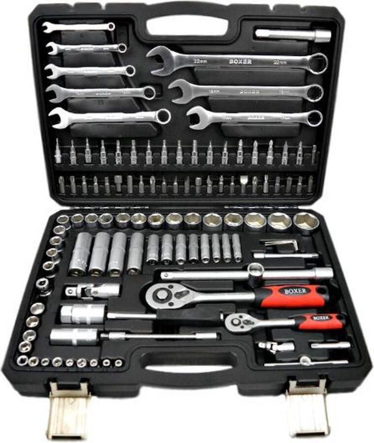 Boxer Tools Boxer Gereedschapskoffer Chroom Vanadium Staal 110 delig