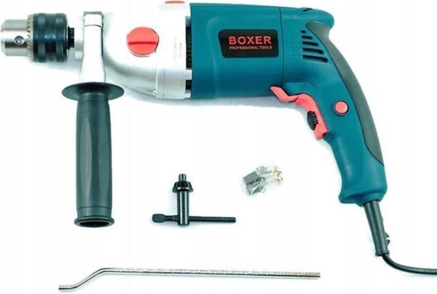 Boxer Tools Boxer Klopboormachine 1650 W 3000 rpm Geschikt voor Staal Beton en Hout