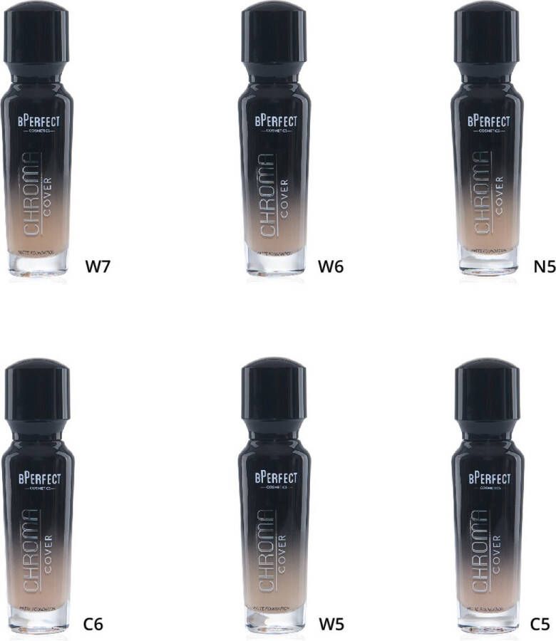 BPerfect Cosmetics Chroma Cover Matte Foundation W6