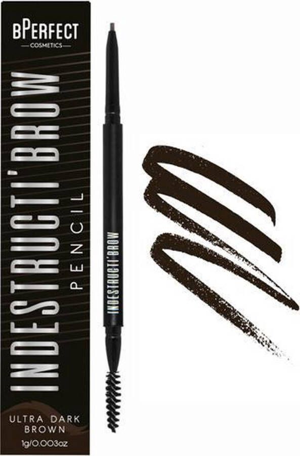 BPerfect Cosmetics Indestructi Brow Pencil Ultra Dark Brown Ultra Dark Brown