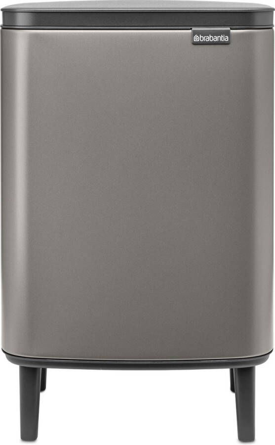 Brabantia Bo hi afvalemmer 12 liter platinum