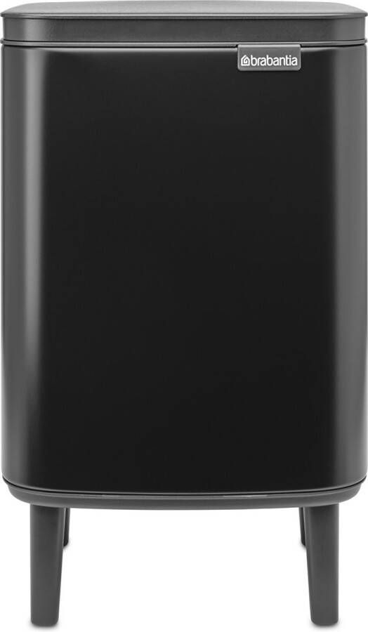 Brabantia Bo hi afvalemmer 7 liter met kunststof binnenemmer matt black