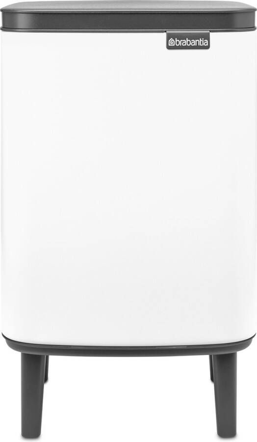 Brabantia Bo hi afvalemmer 7 liter met kunststof binnenemmer white