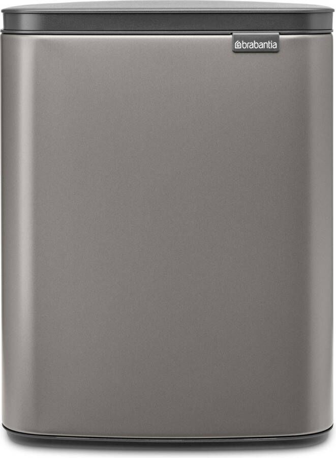 Brabantia Afvalemmer 12l Bo Staal Platinum