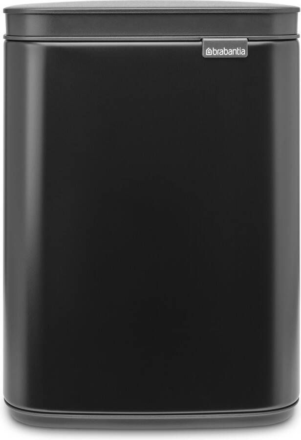 Brabantia Bo afvalemmer 4 liter met kunststof binnenemmer matt black