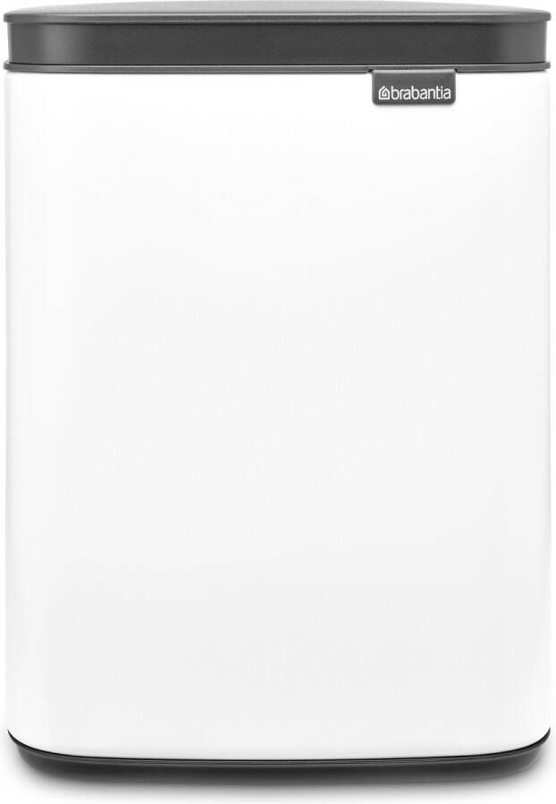 Brabantia Bo afvalemmer 4 liter met kunststof binnenemmer white
