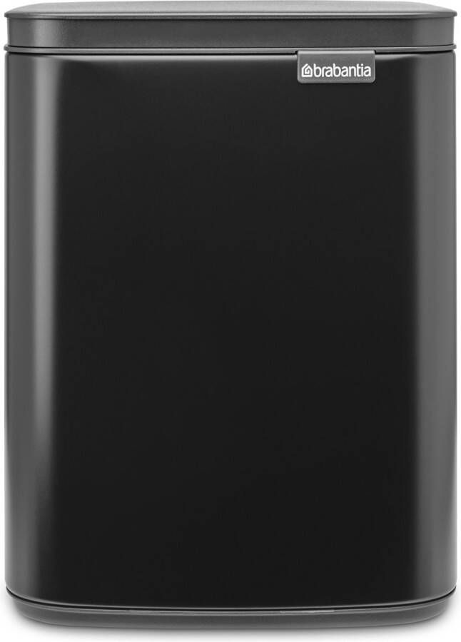 Brabantia Bo afvalemmer 7 liter met kunststof binnenemmer matt black