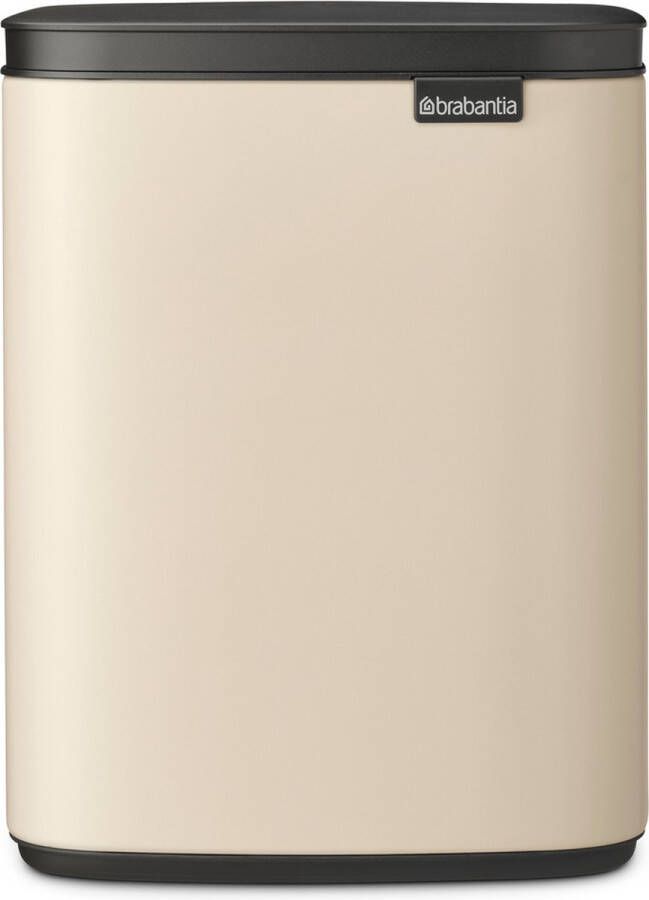 Brabantia Afvalemmer 7l Bo Staal Soft Beige