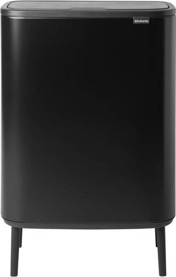 Brabantia Bo Touch Bin Hi afvalemmer 2 x 30 liter met 2 kunststof binnenemmers