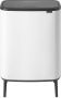Brabantia Bo Touch Bin Hi Prullenbak 2 x 30 liter Afvalscheiding White - Thumbnail 1