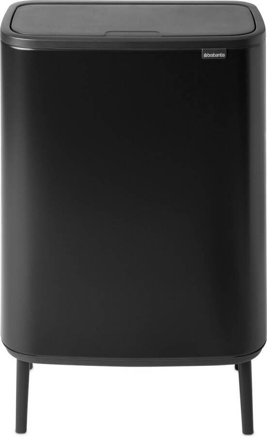 Brabantia Bo Touch Bin Hi afvalemmer 60 liter met kunststof binnenemmer