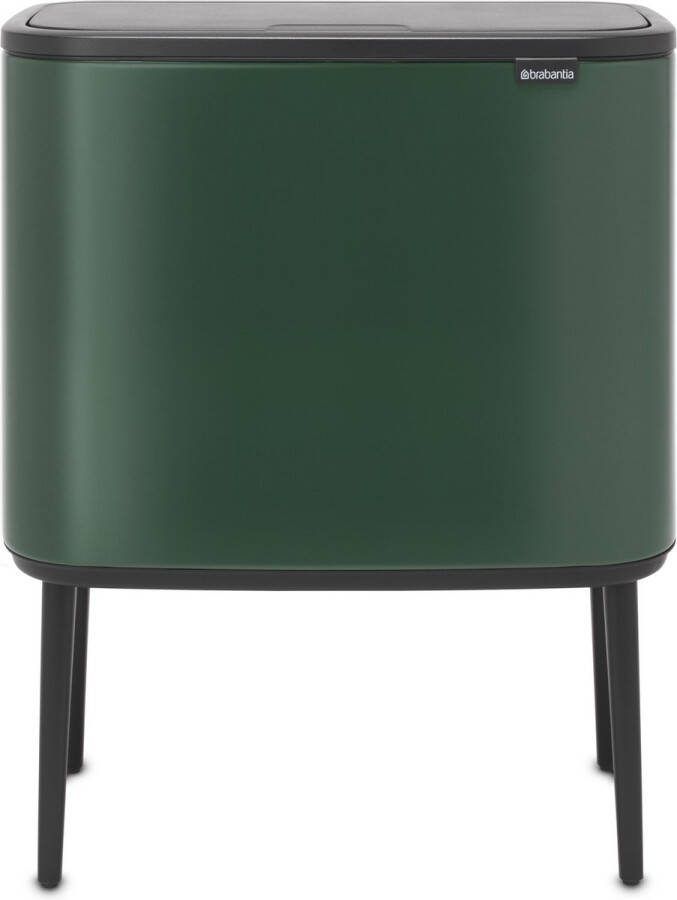Brabantia Bo Touch Bin Prullenbak 11 + 23 liter Afvalscheiding Pine Green