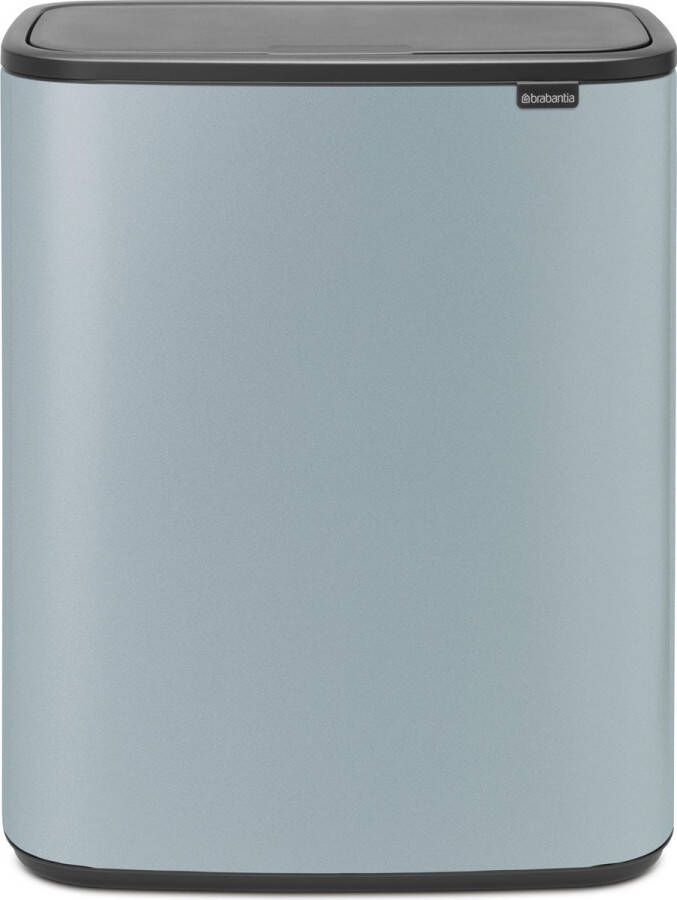 Brabantia Bo Touch Bin Prullenbak 2 x 30 liter Metallic Mint