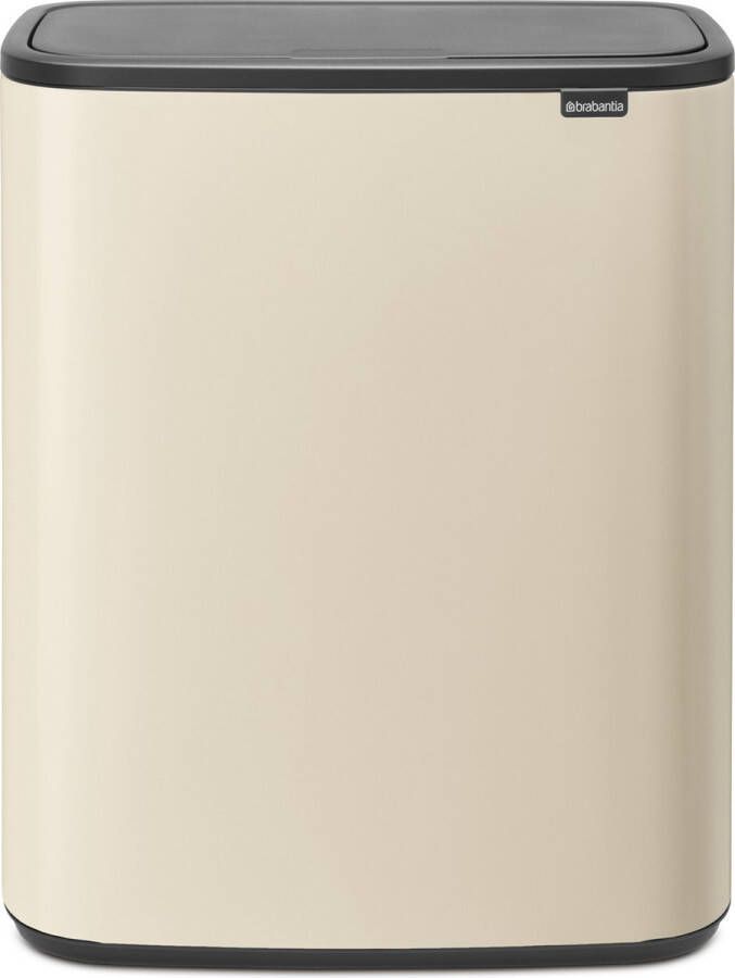 Brabantia Bo Touch Bin Prullenbak 2 x 30 l Soft Beige