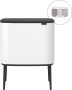 Brabantia Bo Touch Bin Prullenbak 3 x 11 liter Afvalscheiding White - Thumbnail 1