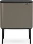 Brabantia Bo Touch Bin Prullenbak 36 liter Platinum - Thumbnail 1