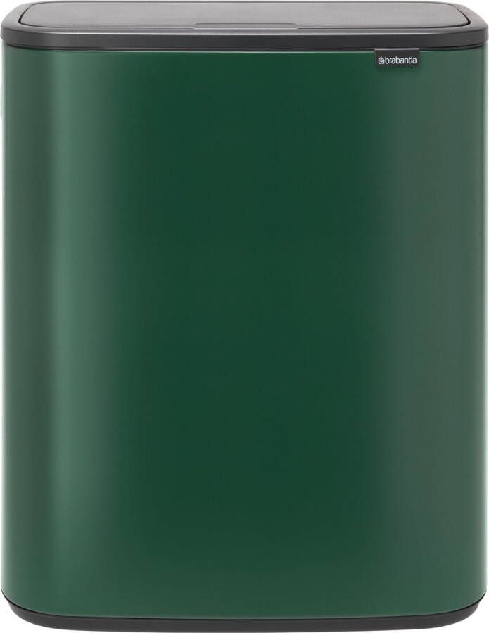Brabantia Bo Touch Bin afvalemmer 60 liter met kunststof binnenemmer Pine Green