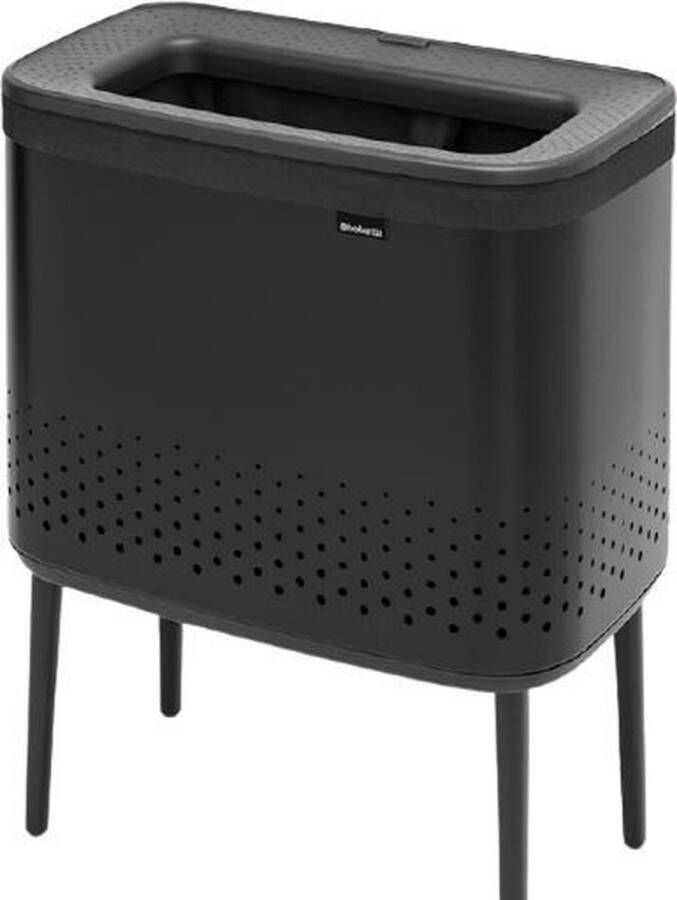 Brabantia Bo Wasmand met Deksel 60 l Matt Black