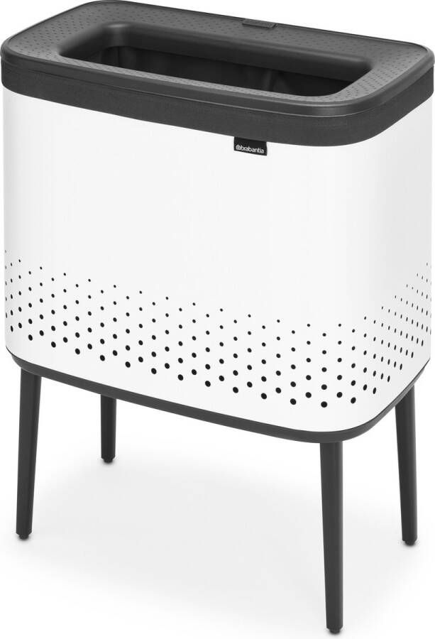 Brabantia Bo Wasmand met Deksel 60 l White