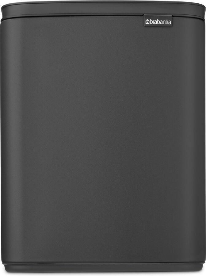 Brabantia Bo afvalemmer 12L met kunststof binnenemmer Mineral Infinite Grey