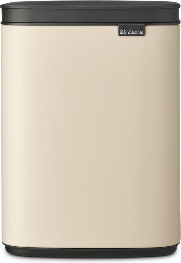 Brabantia Bo afvalemmer 4L met kunststof binnenemmer Soft Beige