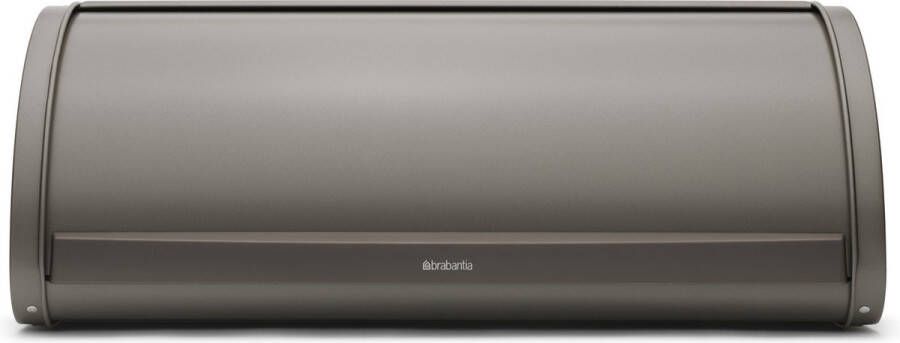 Brabantia broodtrommel met schuifdeksel platinum