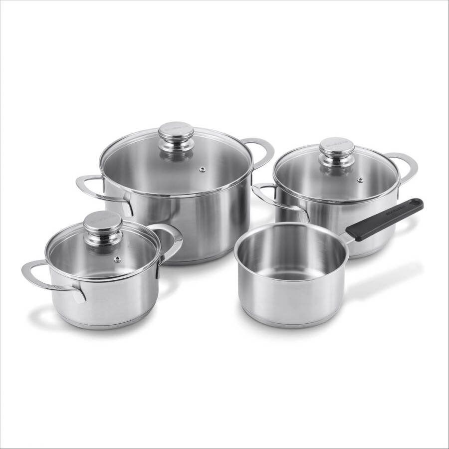 Brabantia Enjoyment Kookpannenset 4 delig met glazen deksels