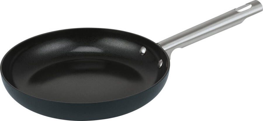 Brabantia Futura Green Koekenpan Non-Stick Ø 28 cm – 100% PFAS-Vrije keramische antiaanbaklaag – Retro Design -Geschikt voor Inductie 100% Recycled Aluminium – Donker Groen