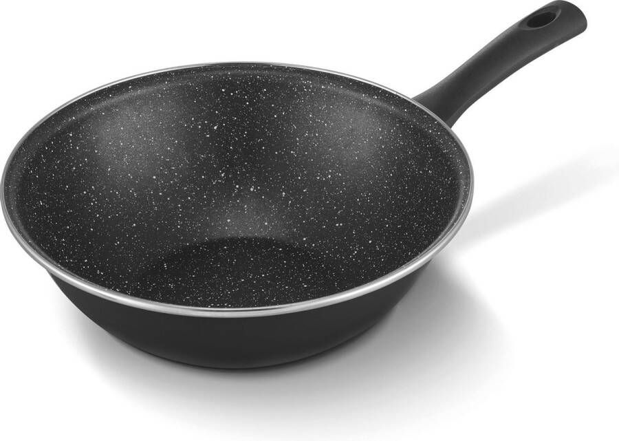 Brabantia LIVING non stick Wokpan Ø 28cm Dubbele anti-aanbaklaag Inductie Zwart