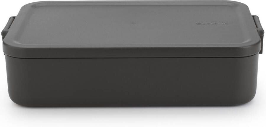 Brabantia Make & Take lunchbox large kunststof dark grey