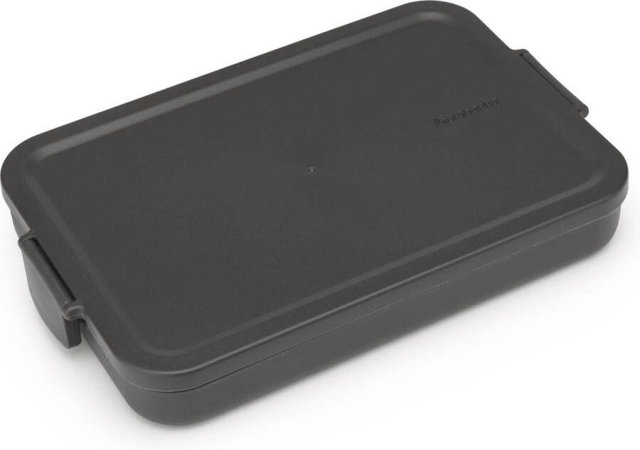 Brabantia Make & Take Lunchbox Plat Kunststof Dark Grey
