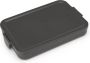 Brabantia Make & Take Lunchbox Plat Kunststof Dark Grey - Thumbnail 3