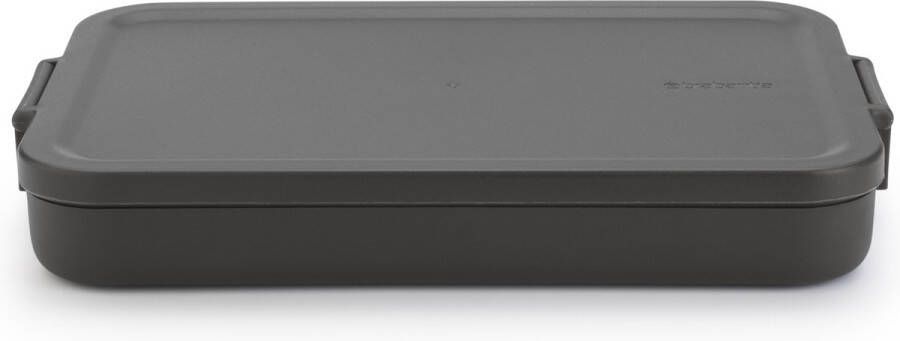 Brabantia Make & Take lunchbox plat kunststof dark grey