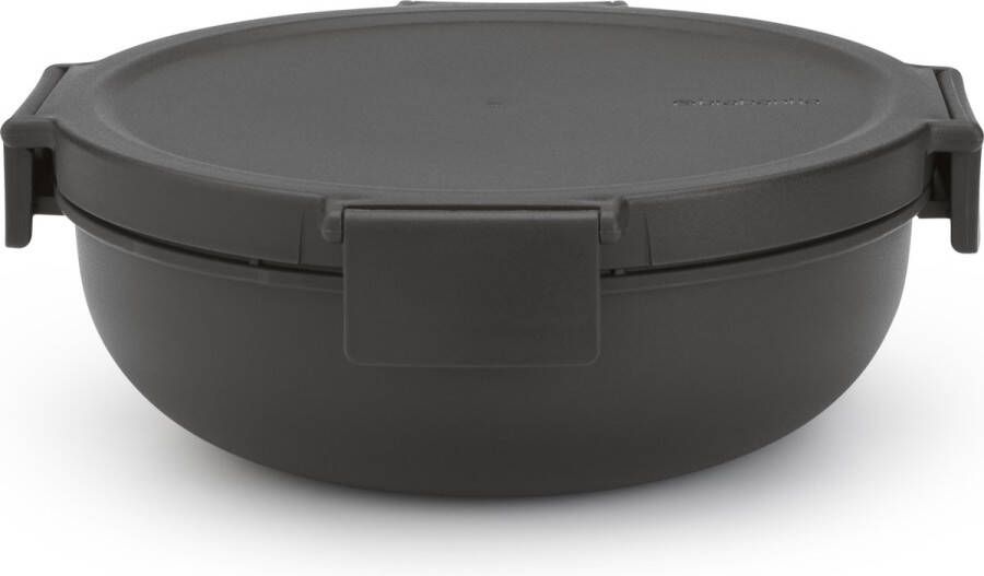 Brabantia Make & Take Salade Lunchbox To Go 1 3 l Kunststof Dark Grey - Foto 2