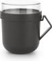 Brabantia Make & Take Make & Take soepbeker 0 6 l Kunststof Dark Grey - Thumbnail 1