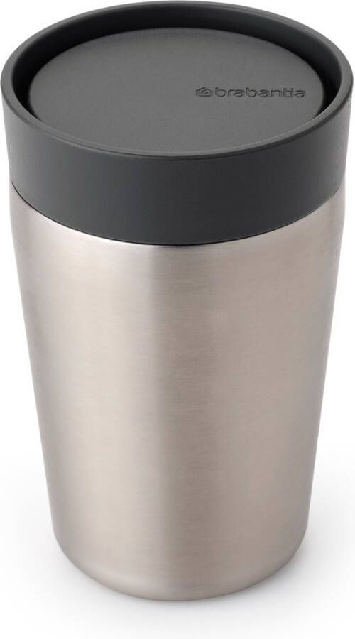Brabantia Make & Take Thermosbeker 0 2 l Koffiebeker Dark Grey