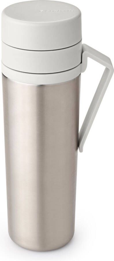 Brabantia Make & Take Thermosfles Koffiebeker To Go 500 ml Light Grey