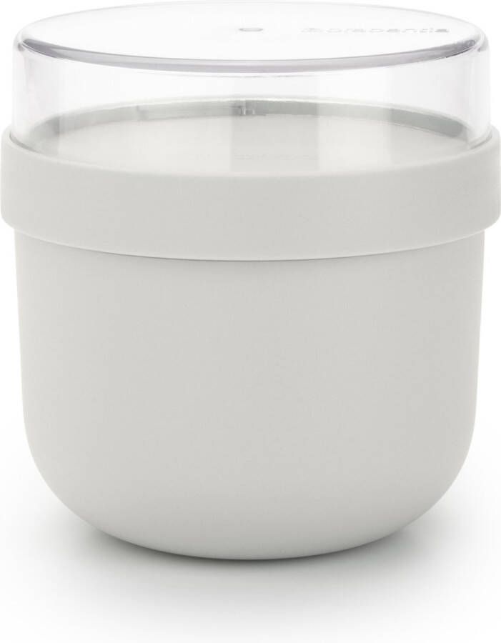 Brabantia Make & Take Yoghurt Beker To Go 0 5 l Kunststof Light Grey