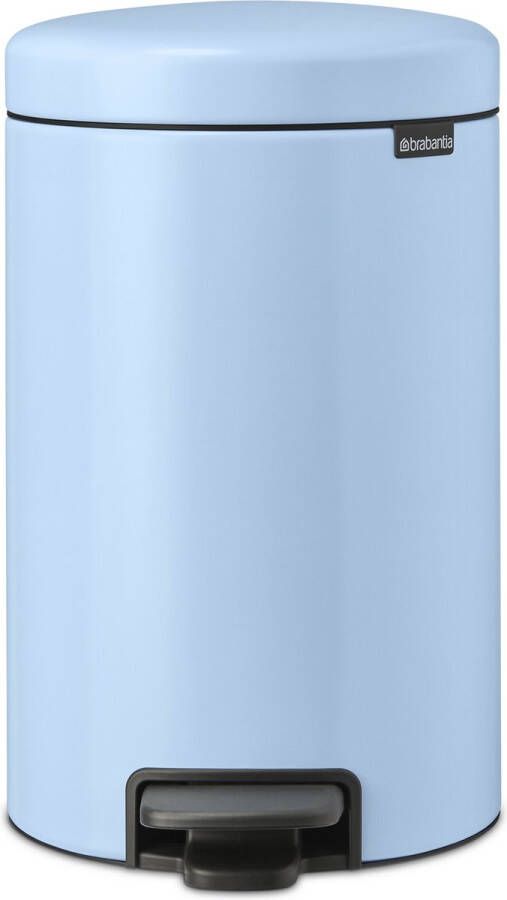 Brabantia NewIcon pedaalemmer 12 liter met kunststof binnenemmer Dreamy Blue