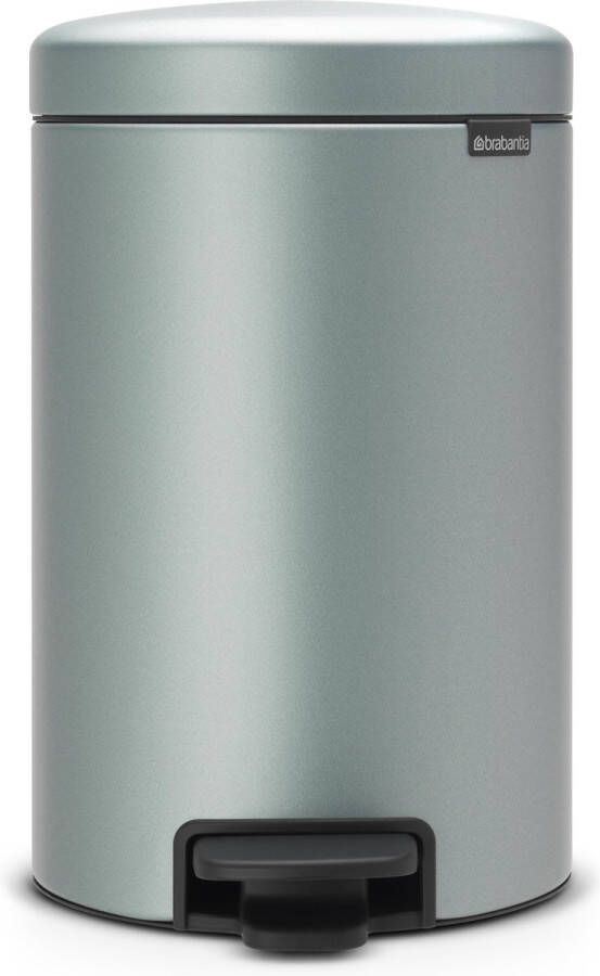Brabantia Pedaalemmer 12 liter 'newIcon' met kunststof binnenemmer Metallic Mint