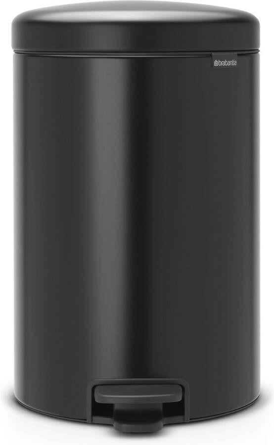 Brabantia newIcon pedaalemmer 20 liter met kunststof binnenemmer Matt Black